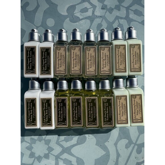 16 Pc L'occitane Verveine Verbena Shampoo Conditioner  Showel Gel Lotion 30ml. - Picture 1 of 2